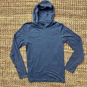 Prana Men's Hooded T-Shirt (Small) Blue 1965541